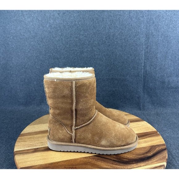 Koolaburra by UGG Womens Sz 6 Koola Short Chestnut Suede Winter Boots - Picture 1 of 11